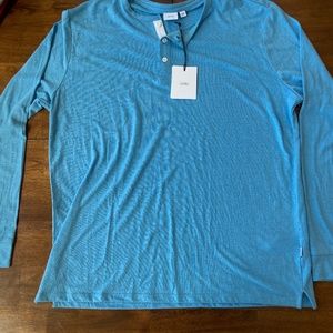 Men’s long sleeve, Henley shirt by Onia